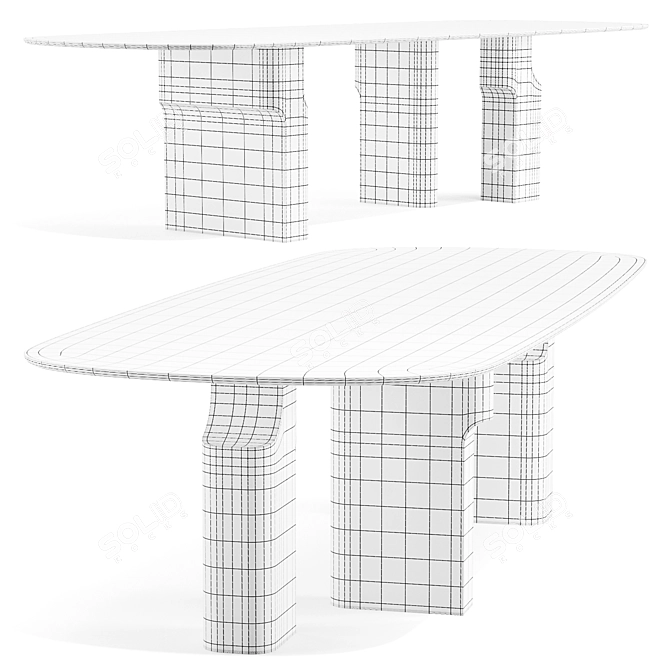 Kenya Dining Table by Paolo Castelli 3D model image 3