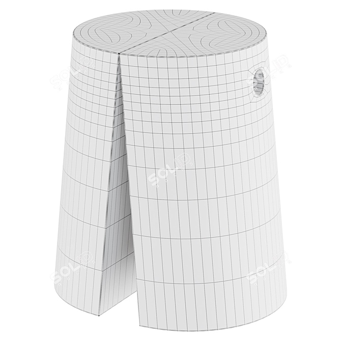 Modern Concrete Stool | VARCO 3D model image 3