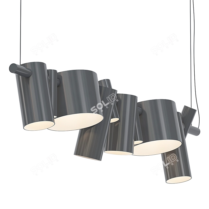 Elegant OLUCE Pendant Light 3D model image 1