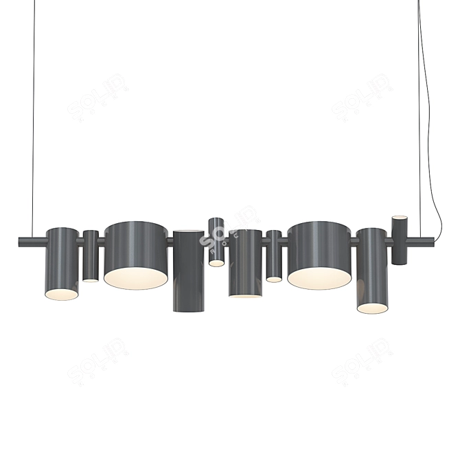 Elegant OLUCE Pendant Light 3D model image 2