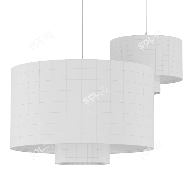 Elegant Pendant Lamp Andrean 3D model image 2