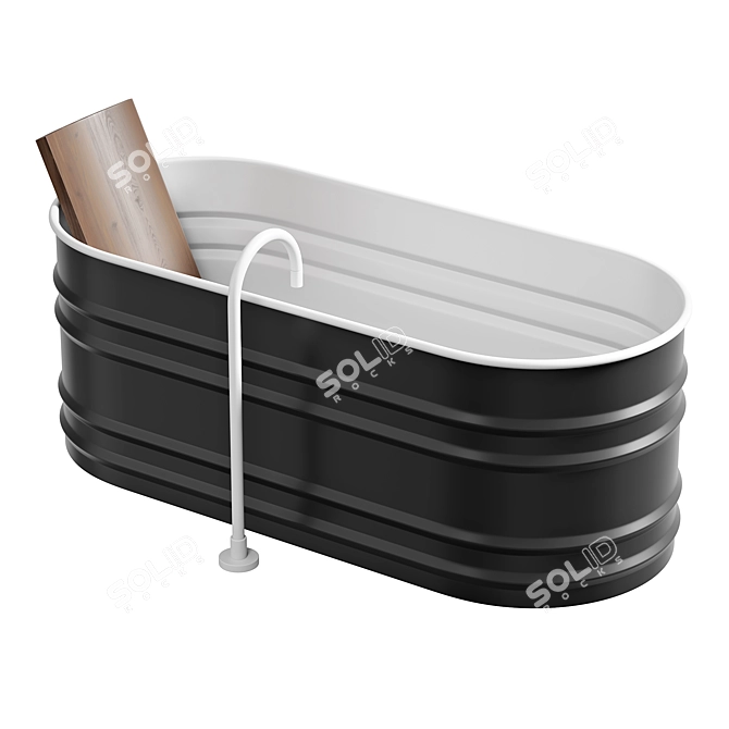 Luxury AGAPE Vieques Bathtub 3D model image 2