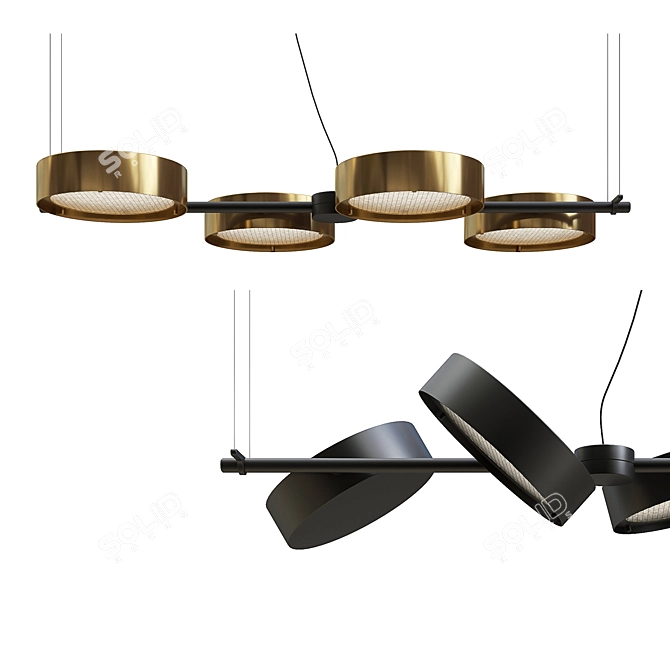 Elegant Oluce Berlin Lighting Fixture 3D model image 2