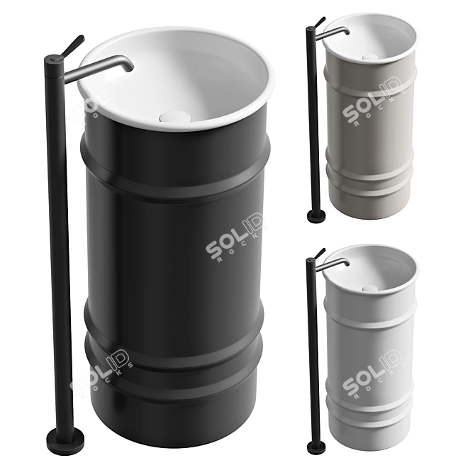 AGAPE Vieques Washbasin Collection 3D model image 1