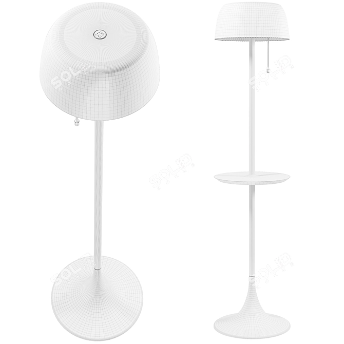 Elegant and Modern Wanda Floorlamp 3D model image 4