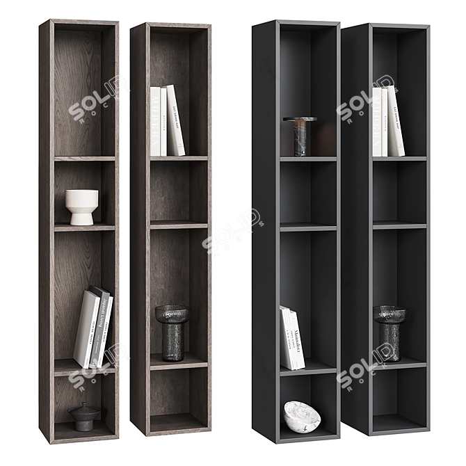 Vertical Wall Shelf COMO NG7 3D model image 3