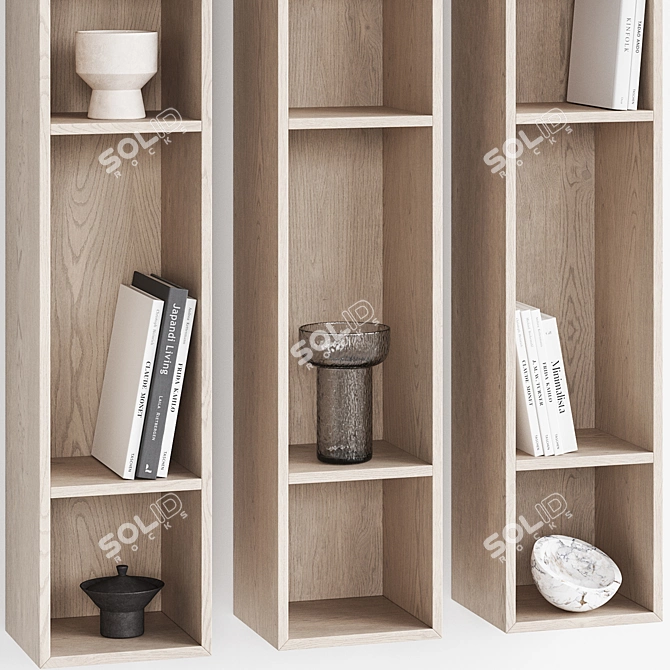 Vertical Wall Shelf COMO NG7 3D model image 4