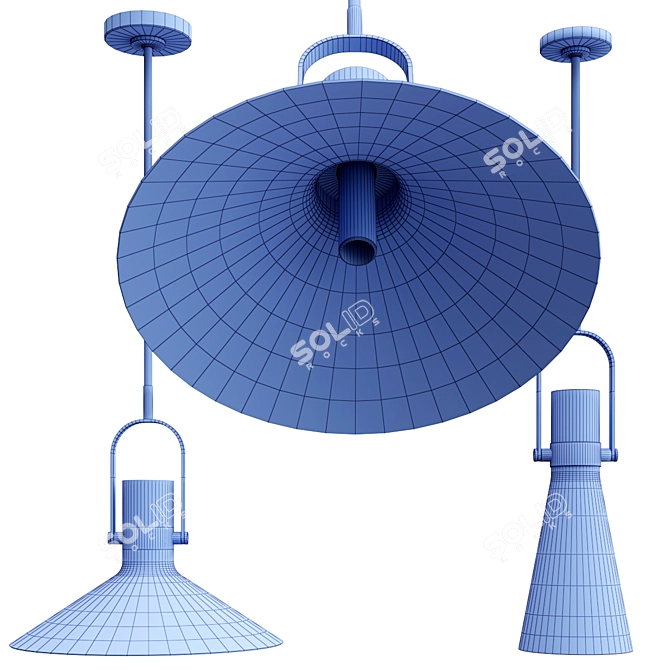 Contemporary LARKIN Pendant Lamp 3D model image 3