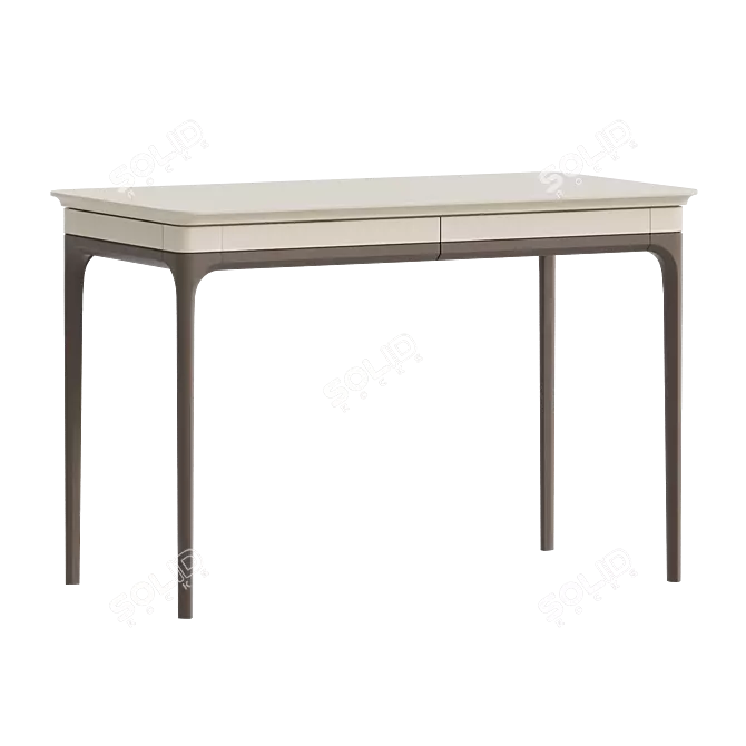 Primo Small Writing Desk in Beech 3D model image 1