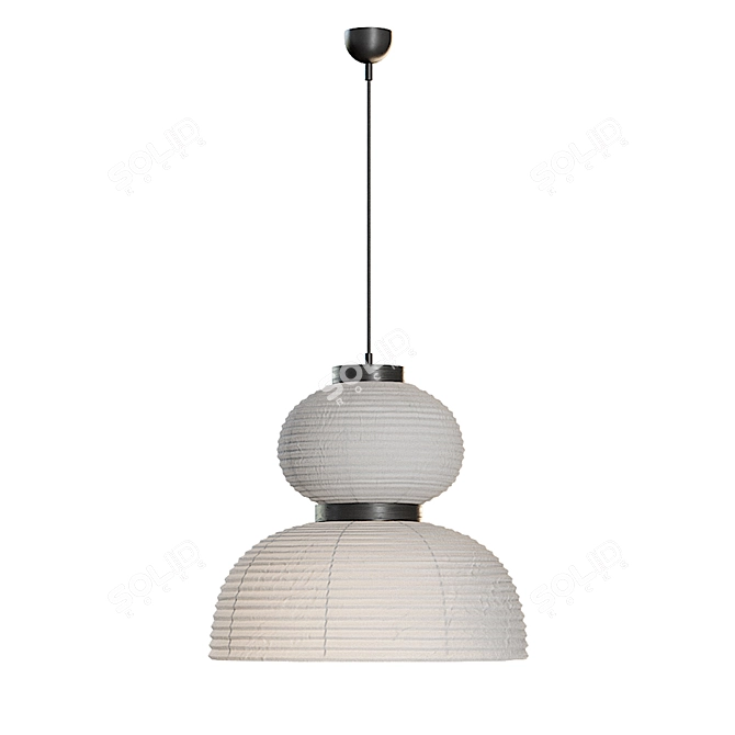 Wabisabi Pendant Light 3D Model 3D model image 4