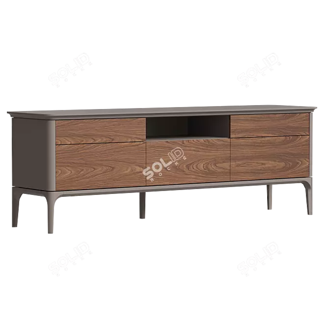 Primo Bosco TV Stand | Walnut 3D model image 1