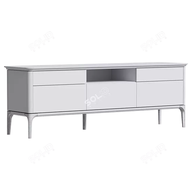 Primo Bosco TV Stand | Walnut 3D model image 2