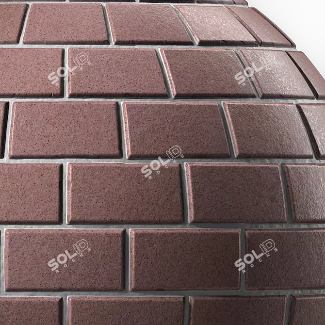 Artisan Brick Tile PBR Materials 3D model image 8