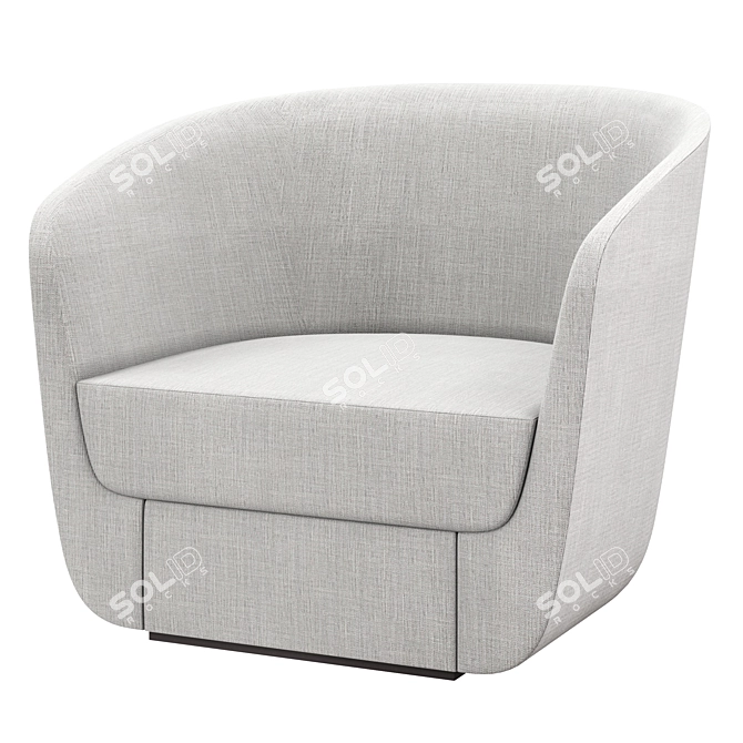 Clasp Chair: Sleek Lounge Elegance 3D model image 1