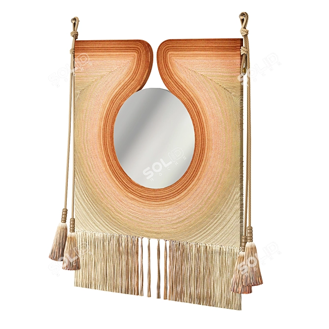 Elegant Lacrima Mirror, Limited Edition 3D model image 2