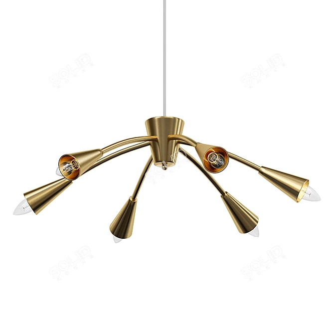 ImperiumLoft Finley Pendant Chandelier 3D model image 1