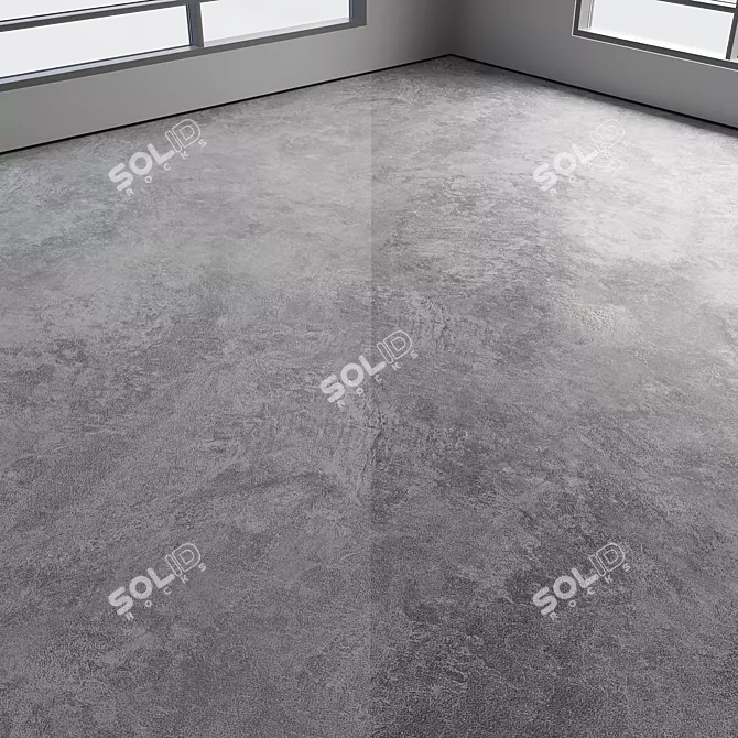 Polished Seamless Concrete Flooring 3D model image 2