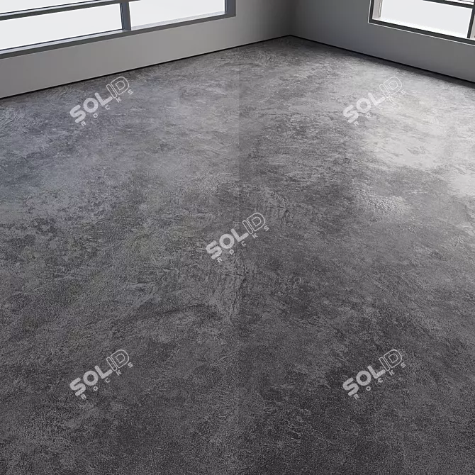 Polished Seamless Concrete Flooring 3D model image 3