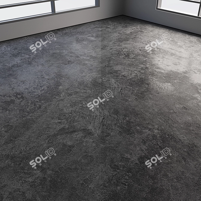 Polished Seamless Concrete Flooring 3D model image 4