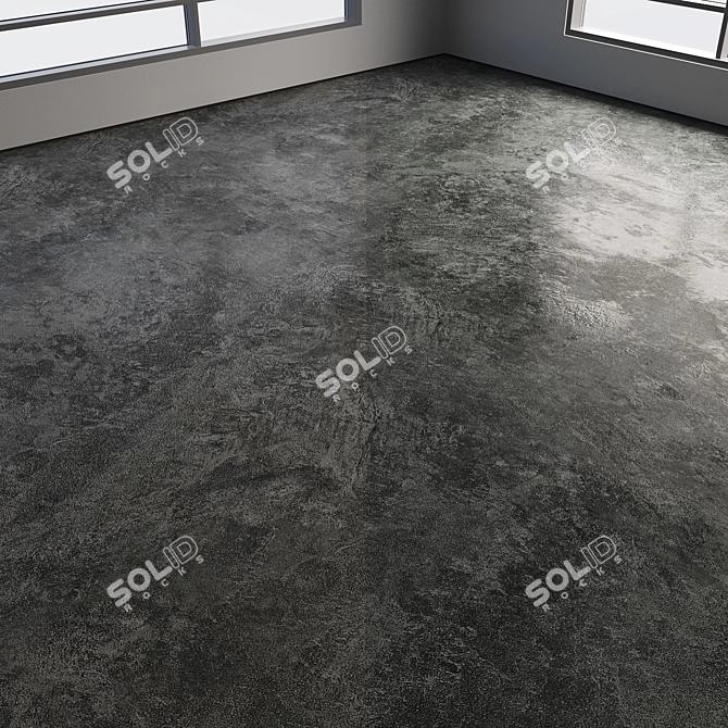 Polished Seamless Concrete Flooring 3D model image 5