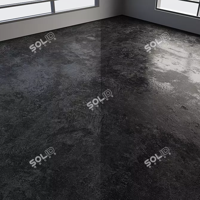 Polished Seamless Concrete Flooring 3D model image 6