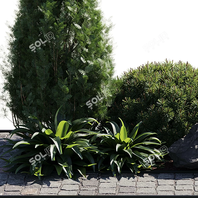 21-Piece Outdoor Plant Set 3D model image 5