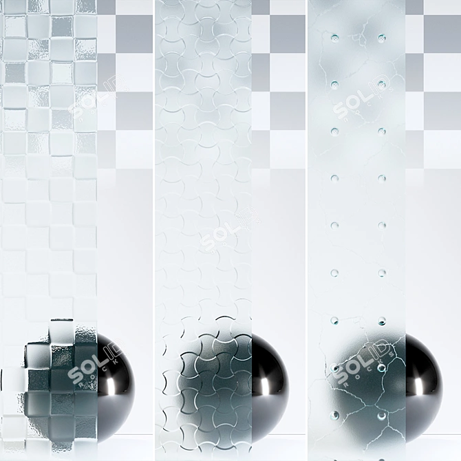 Premium Glass 4K Material Kit 3D model image 1