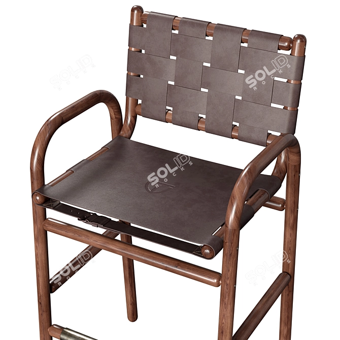 Brooks Club Inspired Bar Chair 3D model image 4