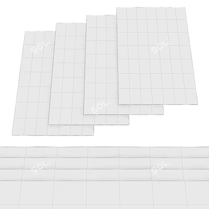 High Resolution Random Carpets Set 3D model image 2