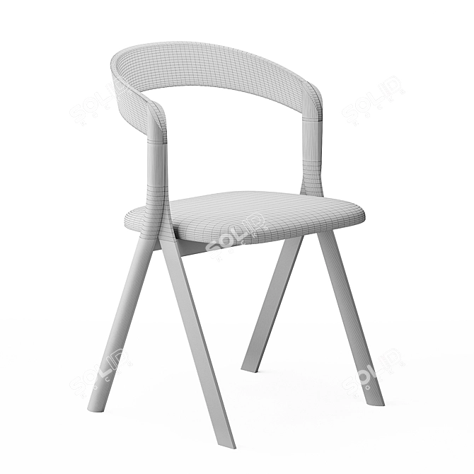 Diverge Stool & Chair Set 3D model image 7