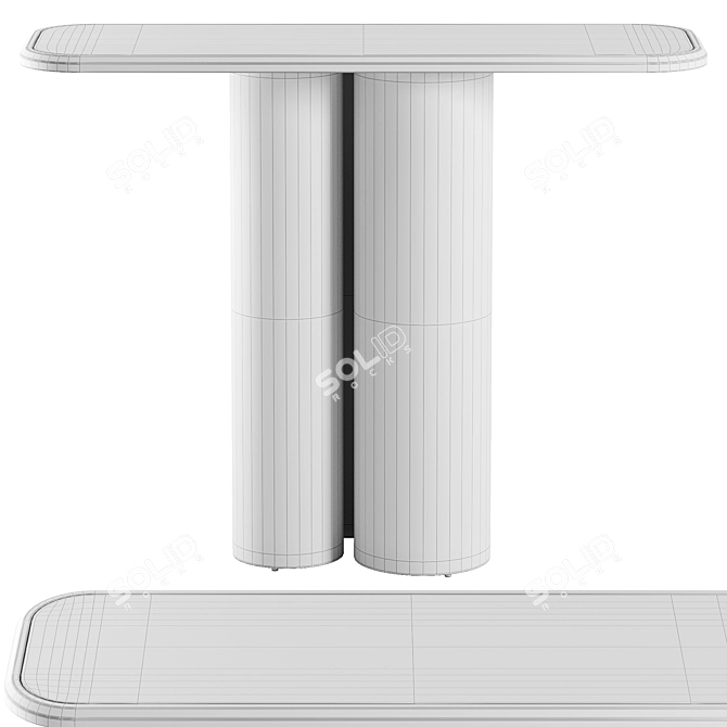 Product title translation from Russian:
Ospray Console Table by Black Rooster Decor

Unique Title:
Ospray Marble Console: Elegance Red 3D model image 5
