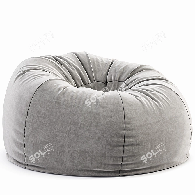 Modern Bean Bag Chair Westelm 3D model image 3