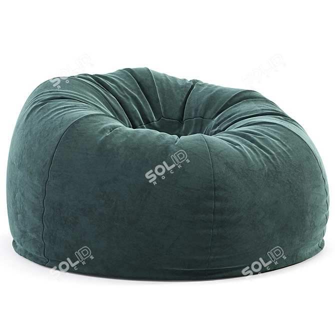 Modern Bean Bag Chair Westelm 3D model image 4