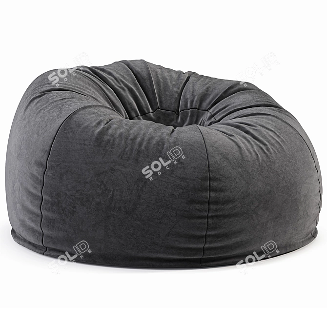 Modern Bean Bag Chair Westelm 3D model image 5