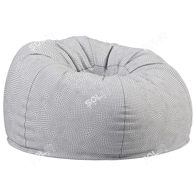 Modern Bean Bag Chair Westelm 3D model image 6