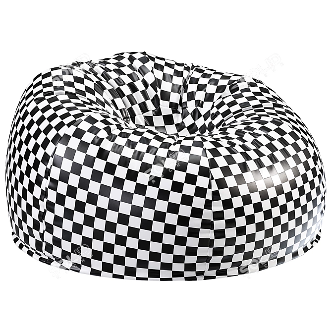 Modern Bean Bag Chair Westelm 3D model image 7