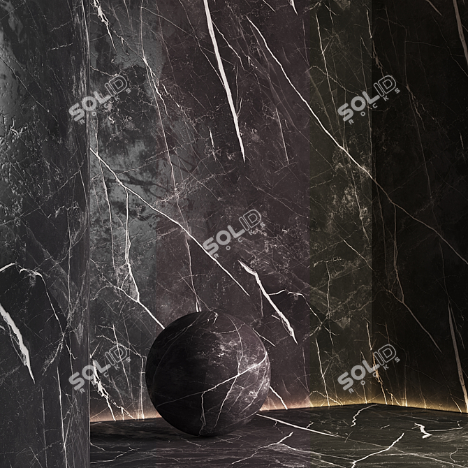 Seamless Marble Texture Set 3D model image 5