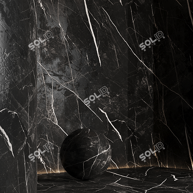 Seamless Marble Texture Set 3D model image 6