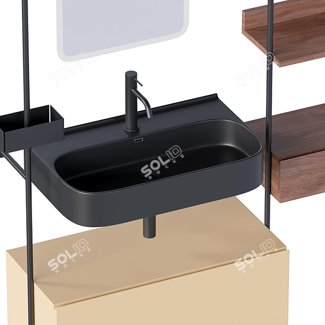 Elegant Atelier Bathroom Furniture 3D model image 7