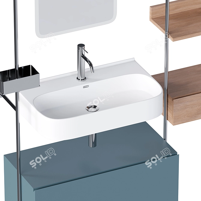 Elegant Atelier Bathroom Furniture 3D model image 8