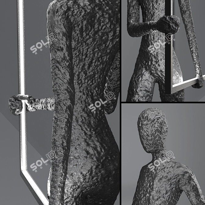 Multicolor Figure Table Lamp 3D model image 6