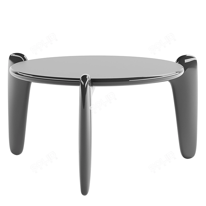 Designer Roche Bobois Triangular End Table 3D model image 3