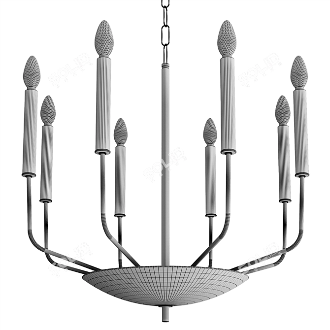 Giacomo Chandelier for Home Decor 3D model image 7