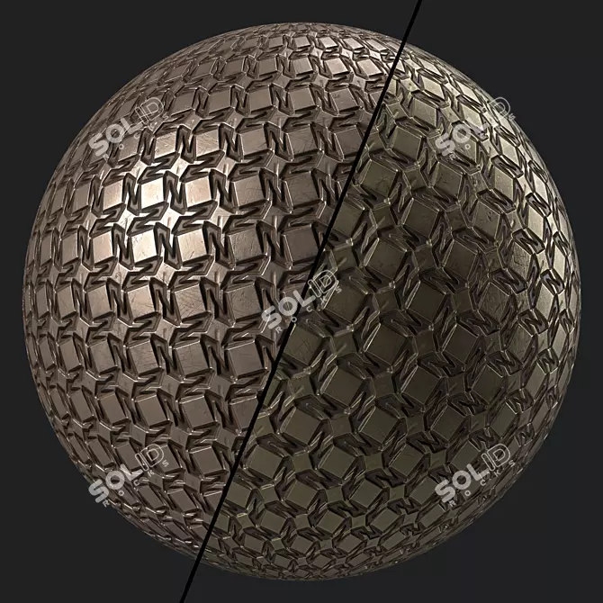 Metal Panel Painting Texture Kit 3D model image 1