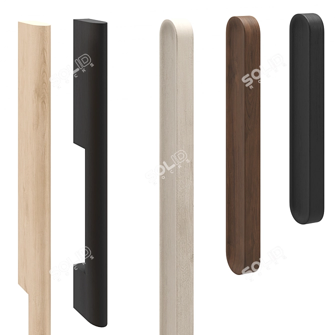  Modern Designer Door Handles 3D model image 3