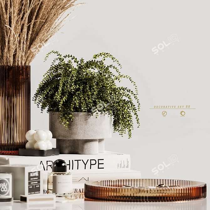 Elegant Decor Set with 3D Models 3D model image 3