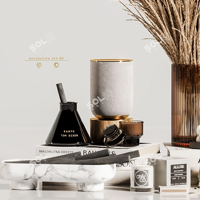 Elegant Decor Set with 3D Models 3D model image 4