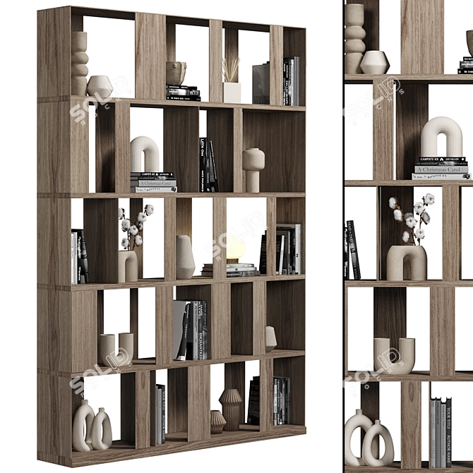 Versatile Modular Cabinet 3D Model 3D model image 1