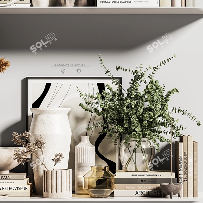 Elegant Decorative Set 89 3D model image 3