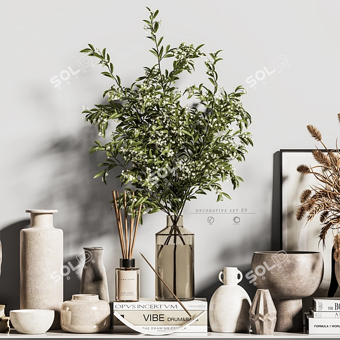 Elegant Decorative Set 89 3D model image 5